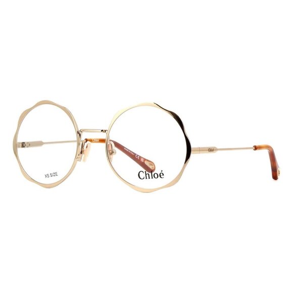 New Authentic  CHLOE Gold Round CH0185O 002 Glasses Women - Picture 1 of 4